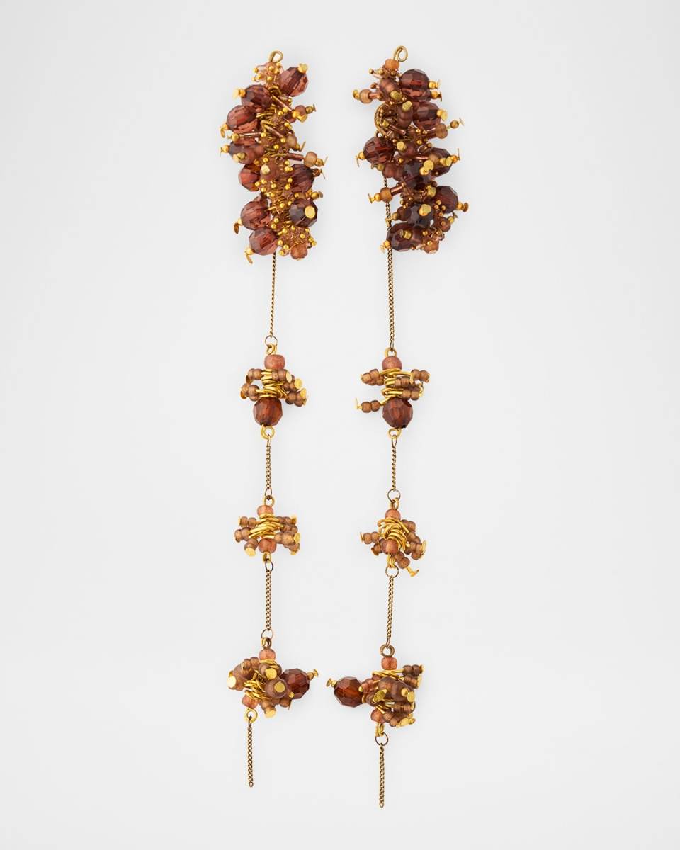 Bead Cluster Drop Earrings